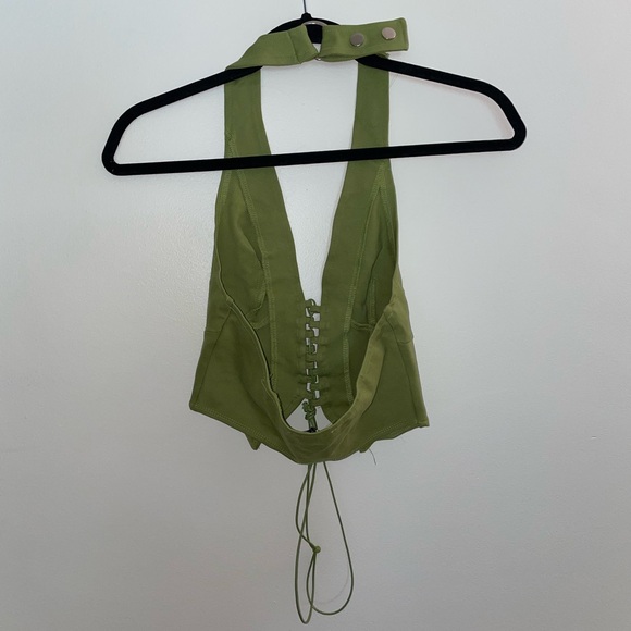 Worn once. Fashion nova halter top. Size S - Picture 3 of 3